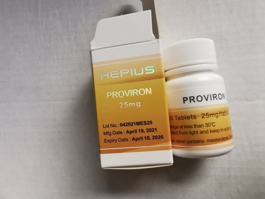 -Tablet Proviron/Mesterolone 10mg oder 25mg pro Vorsprung, 100 Vorsprünge/Flasche der 99% Reinheits-hohen Qualität für Anti-Östrogen