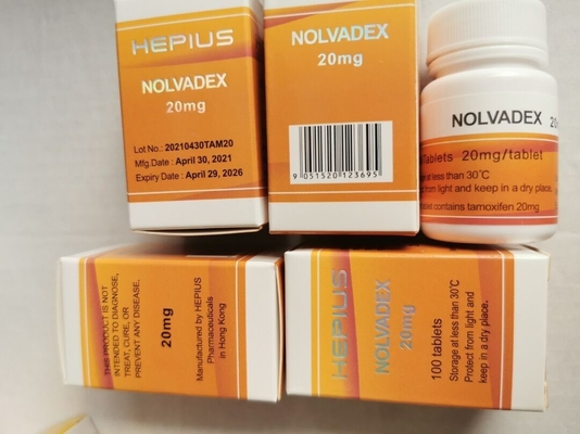 -Mundtablet Nolvadex der hohen Qualität, Tamoxifen-10mg oder 20mg Pillen, 100tabs/bottle für Anti-Östrogen